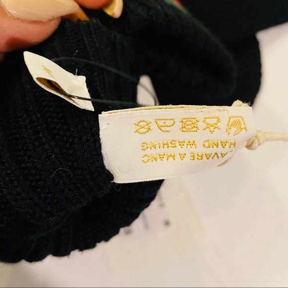 AUTHENTIC Gucci Kids Black Toddler Mittens Size M - Picture 6 of 7